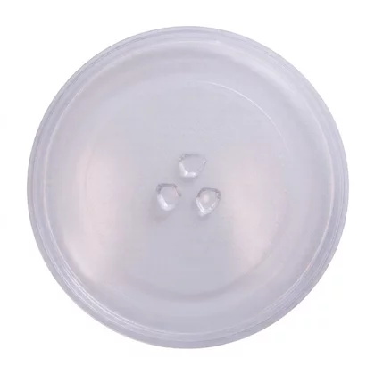 Talerz szklany do kuchenki mikrofalowej Amica 24,5 cm koniczynka wypukła 1011028
