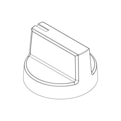 Pokrętło gazu do kuchenki Electrolux / AEG inox