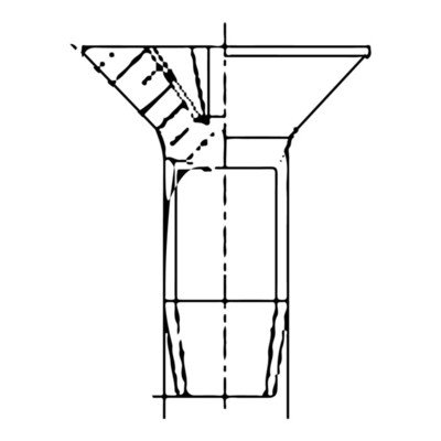 wkręt, dla, magnes, M3x8 TSP bianco