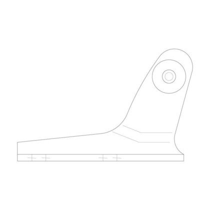 Górny zawias drzwi chłodziarki (2250632094)