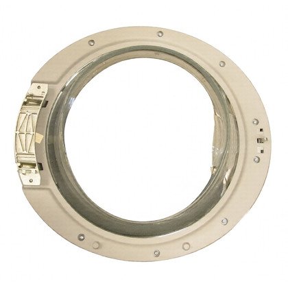 Drzwi kompletne do pralki Whirlpool / Indesit / Ariston / Hotpoint srebrne 481010595182 C00387014