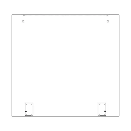 Szyba zewnętrzna drzwi piekarnika Electrolux / AEG czarna 494 x 464 mm 3428369528
