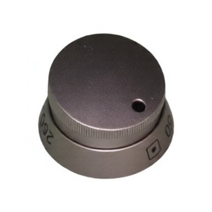 Pokrętło regulatora temperatury do piekarnika Amica srebrne 50-250°C E455.00/09.2739K.00 9043004