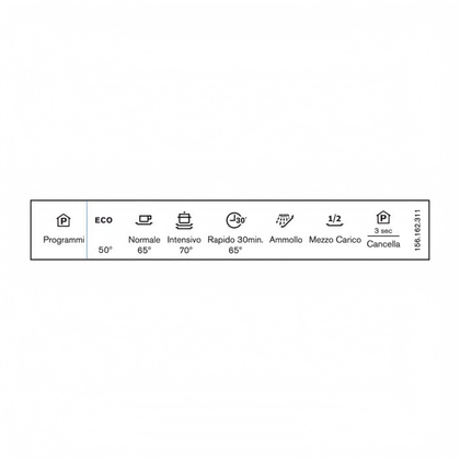 Etykieta programatora do zmywarki Electrolux / AEG 1561623115