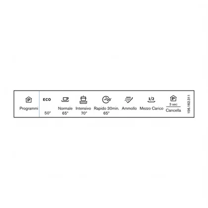 Etykieta programatora do zmywarki Electrolux / AEG 1561623115