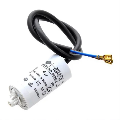 Kondensator roboczy do lodówki Ariston / Indesit / Hotpoint / Whirlpool 4 µF C00144819 482000049303