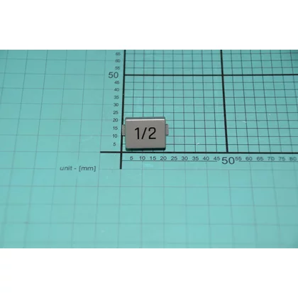 DFM 626 Przycisk 1/2 wsadu do zmywarki Amica srebrny 1048000