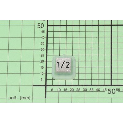 DFM 436 Przycisk 1/2 do zmywarki Amica srebrny (1042919)