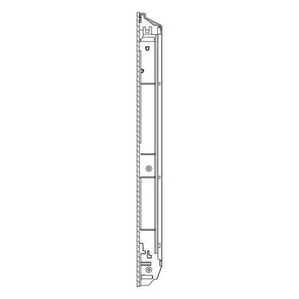Zewnętrzna szyba z ramą do piekarnika Electrolux / AEG 59,2 x 46,5 cm inox 140037379157