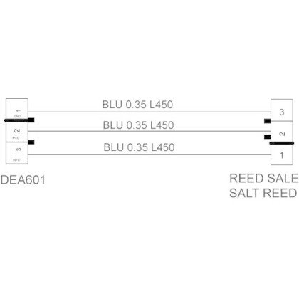 Okablowanie DEA601 kontrolka poziomu soli-moduł (C00256982) 482000085085