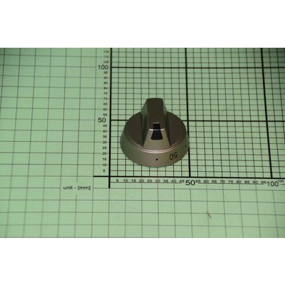 Pokrętło srebrne regulatora temperatury od 50-250 stopni E454.00/09.2739.00 (8033773)