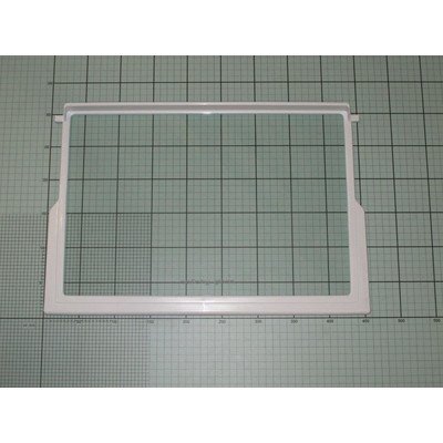 Półka szklana 455x305x3 z ramką białą (1031114)