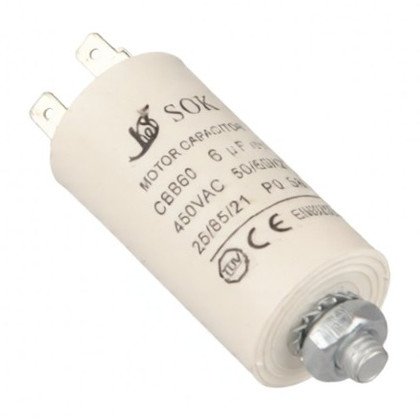 Kondensator do urządzeń AGD Domax 6 µF / 450 V 27003