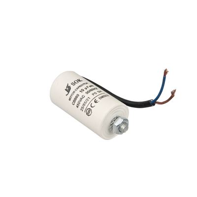 KONDENSATOR 10 UF / 450V KABEL (27038)