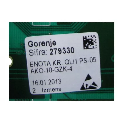 Elementy elektryczne do pralek r Moduł sterowania do pralki Gorenje / Hisense 279330