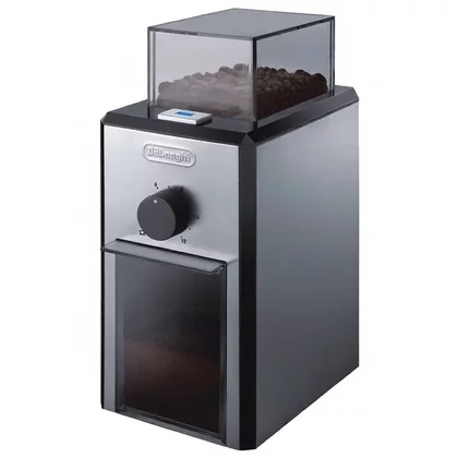 Młynek żarnowy do kawy DeLonghi KG89 110 W srebrno-czarny