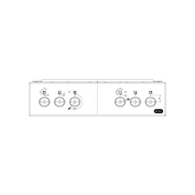 PANEL KONTROLNY ,STAINLESS,50CM,6 (8075091028)