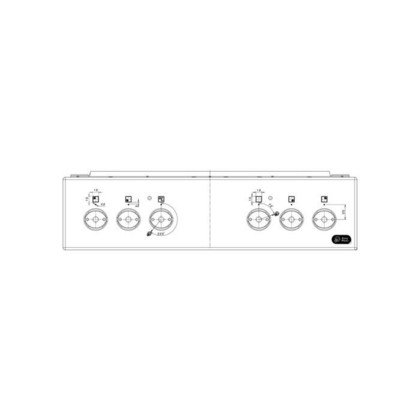 PANEL KONTROLNY ,STAINLESS,50CM,6 (8075091028)