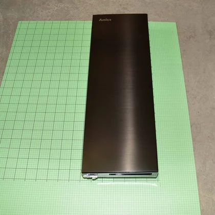 Drzwi chłodziarki do chłodziarko-zamrażarki Amica czarny inox