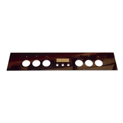 Elementy obudowy Panel przedni tablicy sterowania do kuchenki Amica 2TaYHSr-plat bez logo platynowy 9031649