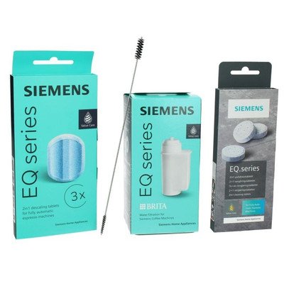 Części zamienne BOSCH/SIEMENS Filtr wody + tabletki czyszczące + odkamieniacz do ekspresu do kawy Siemens | 00312106