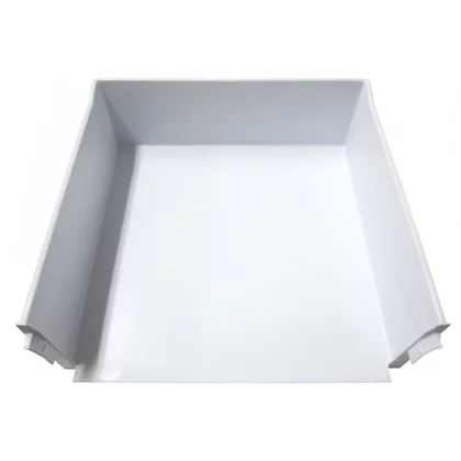 Półki na drzwi różni producenci Pojemnik środkowy zamrażarki Ariston / Indesit / Hotpoint / Whirlpool biały 414 x 146 mm C00075174 482000022679