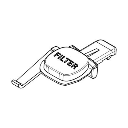 Prawy przycisk kratki filtra odkurzacza Electrolux (1181987130)
