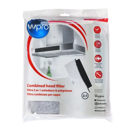 Filtr tłuszczowo-węglowy 2w1 do okapu Whirlpool / Wpro 470 x 570 mm 484000008524 C00380049