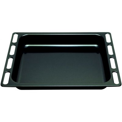 Głęboka taca emaliowana do piekarnika Ariston / Indesit / Hotpoint / Whirlpool czarna 446 x 364 x 56 mm C00098172 482000022808 C00099622