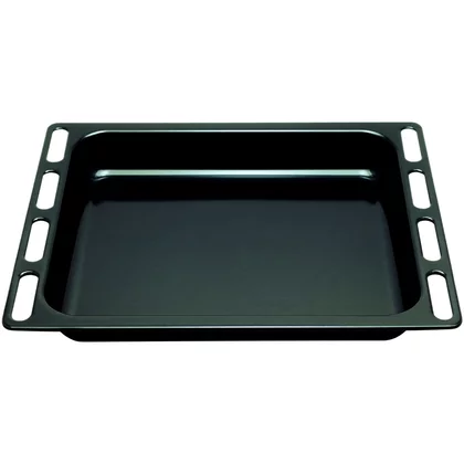 Głęboka taca emaliowana do piekarnika i kuchenki Ariston / Indesit / Hotpoint / Whirlpool czarna 446 x 364 x 56 mm C00098172 482000022808 C00099622