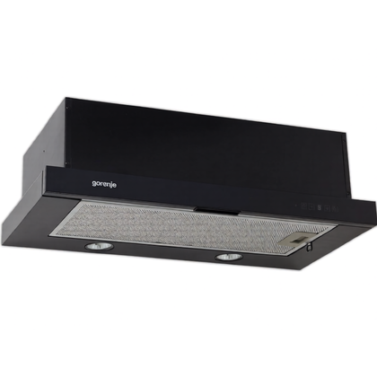 Okap teleskopowy do zabudowy Gorenje DKF 2 600 MSBT czarny 59,6 cm
