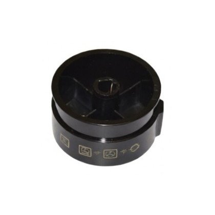 Pokrętło do kuchenki Amica czarne z nakładką X 9079218 el.ReS.14803