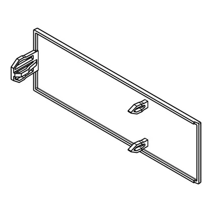 Pokrywa górnego zawiasu do chłodziarki i zamrażarki Electrolux / AEG 7802 130 x 42 mm
