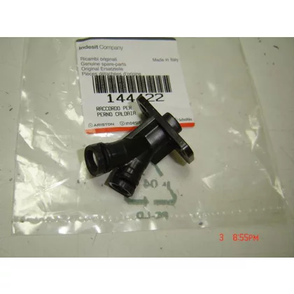 Złącze bojlera do ekspresu Ariston / Indesit / Hotpoint / Whirlpool czarne P119 C00144422 482000029903