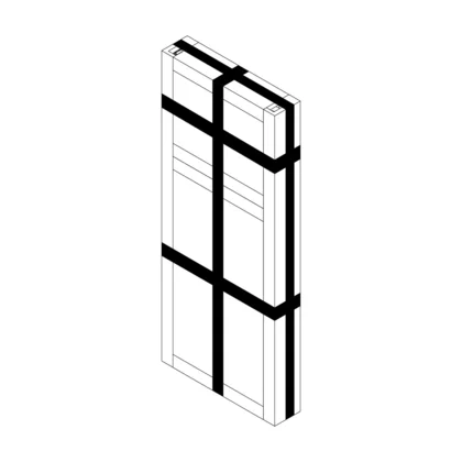 Zespół drzwi zamrażarki do chłodziarko-zamrażarki Electrolux / AEG 140040285573