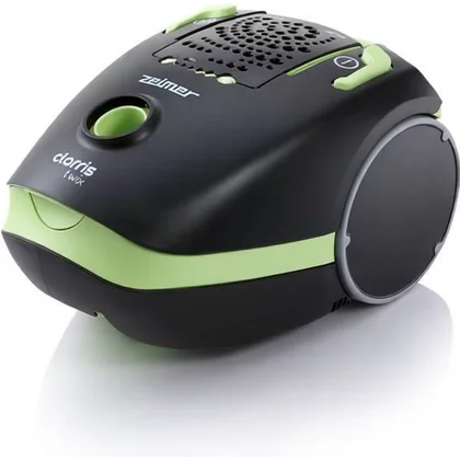 Odkurzacz workowy i bezworkowy Zelmer Clarris Twix 2750.0 SK 1800 W czarno-zielony