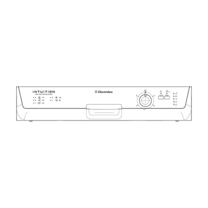 Przyciski i pokrętła do zmywarek Panel przedni z maskownicą i uchwytem do zmywarki Electrolux 1560038216