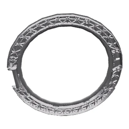 Tylna futryna drzwi pralki Electrolux / AEG biała Ø443,6 mm