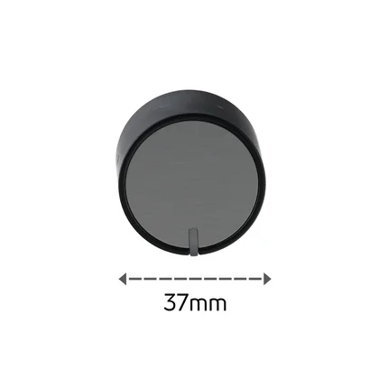Pokrętło podświetlane chowane do kuchenki Amica czarny inox 9072082