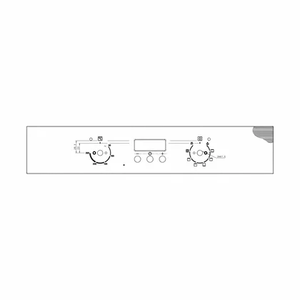 Elementy obudowy Panel kontrolny do piekarnika i kuchenki Electrolux / AEG stalowy 3539207013