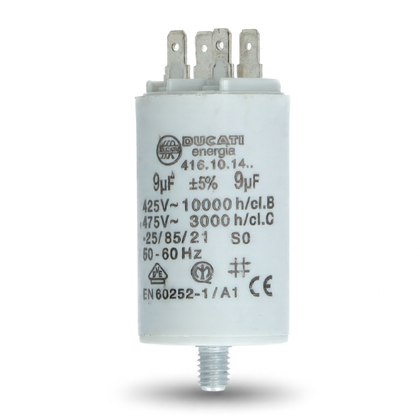 Skraplacze Kondensator rozruchowy do lodówki Whirlpool / Indesit 9 uF 480132101138 C00323392