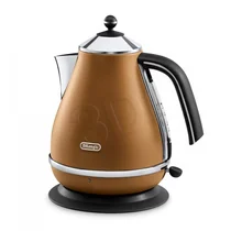 Czajnik elektryczny DeLonghi Icona Vintage KBOV 2001.BW 1,7 l 2000 W brązowo-srebrno-czarny