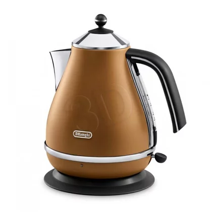 Czajnik elektryczny DeLonghi Icona Vintage KBOV 2001.BW 1,7 l 2000 W brązowo-srebrno-czarny