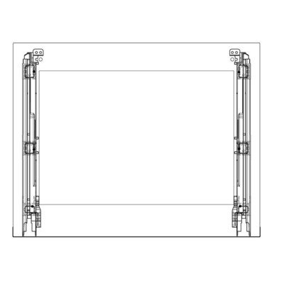 Szyba frontowa inox drzwi piekarnika Electrolux AEG IKEA 594x471 mm 140225496201