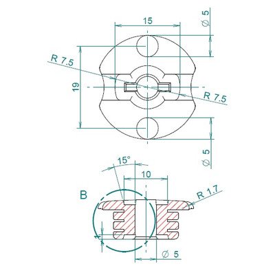LSTF9M124CEU Element centrujący ramię spryskiwacza do zmywarki 482000021994 C00302233