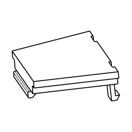 Zaślepka odboju drzwi do lodówki Electrolux / AEG srebrna 8074861033