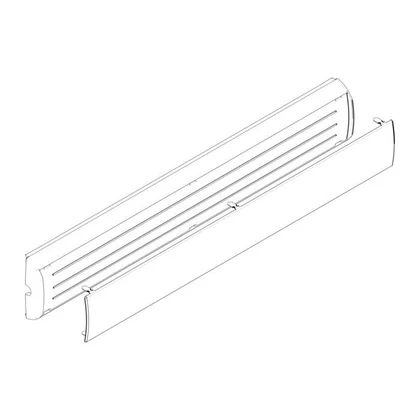 Przedni uchwyt kosza na naczynia do zmywarki Electrolux / AEG 8070758076