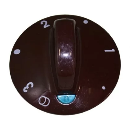 Pokrętło do kuchenki Amica brązowe 3 z prawej, poszerzone pole 8005566