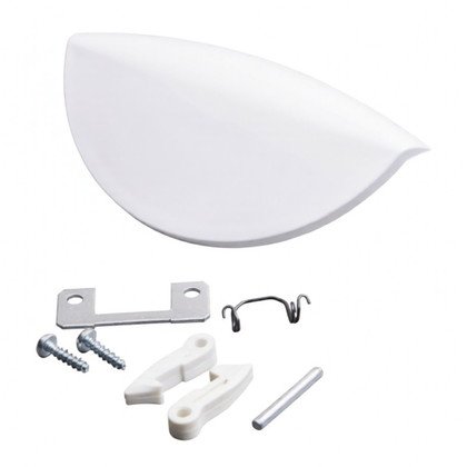 Biały uchwyt drzwi do pralki Candy / Hoover 49001136