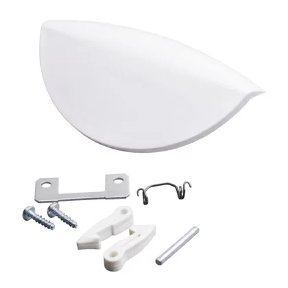 Biały uchwyt drzwi do pralki Candy / Hoover 49001136